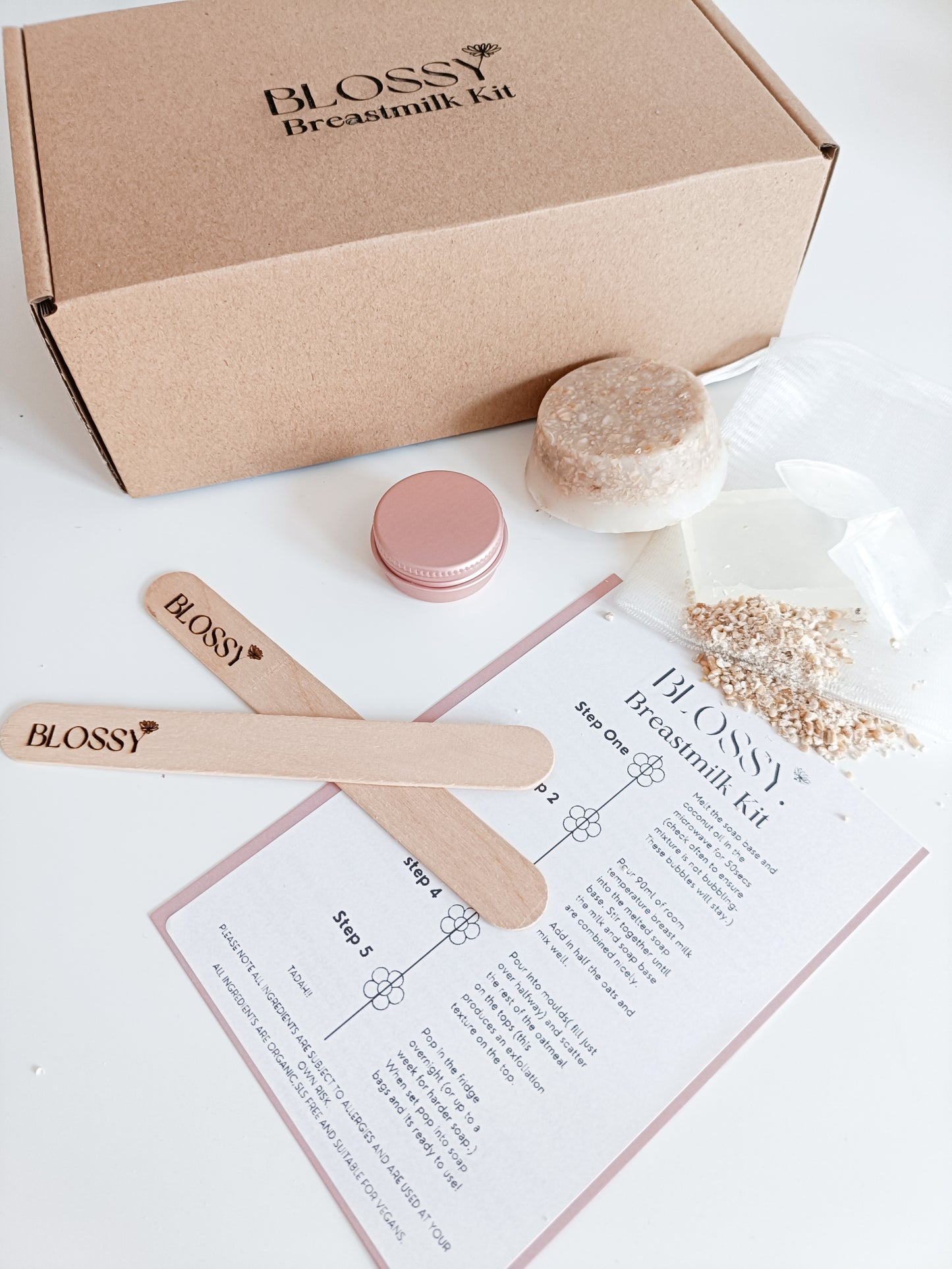 Blossy Breastmilk soap Kit