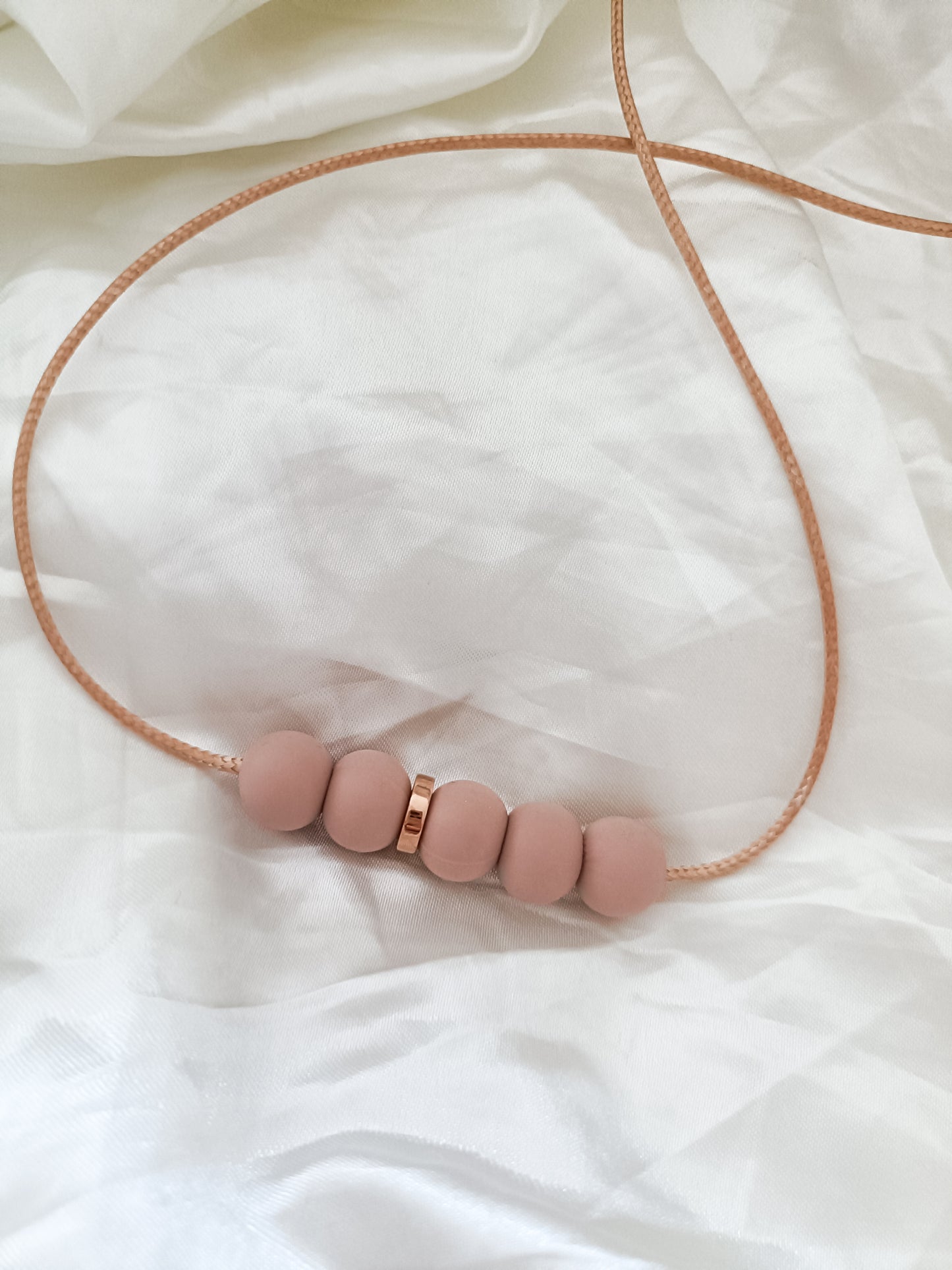 SIlicone Dusty Pastel Bar Necklace