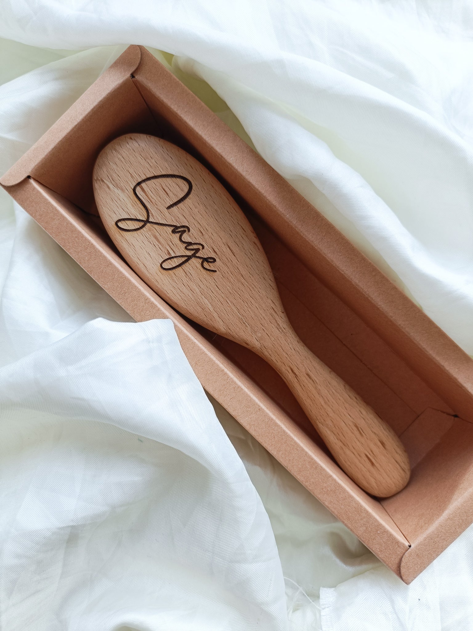 Gift boxed Baby's first hairbrush - Blossy