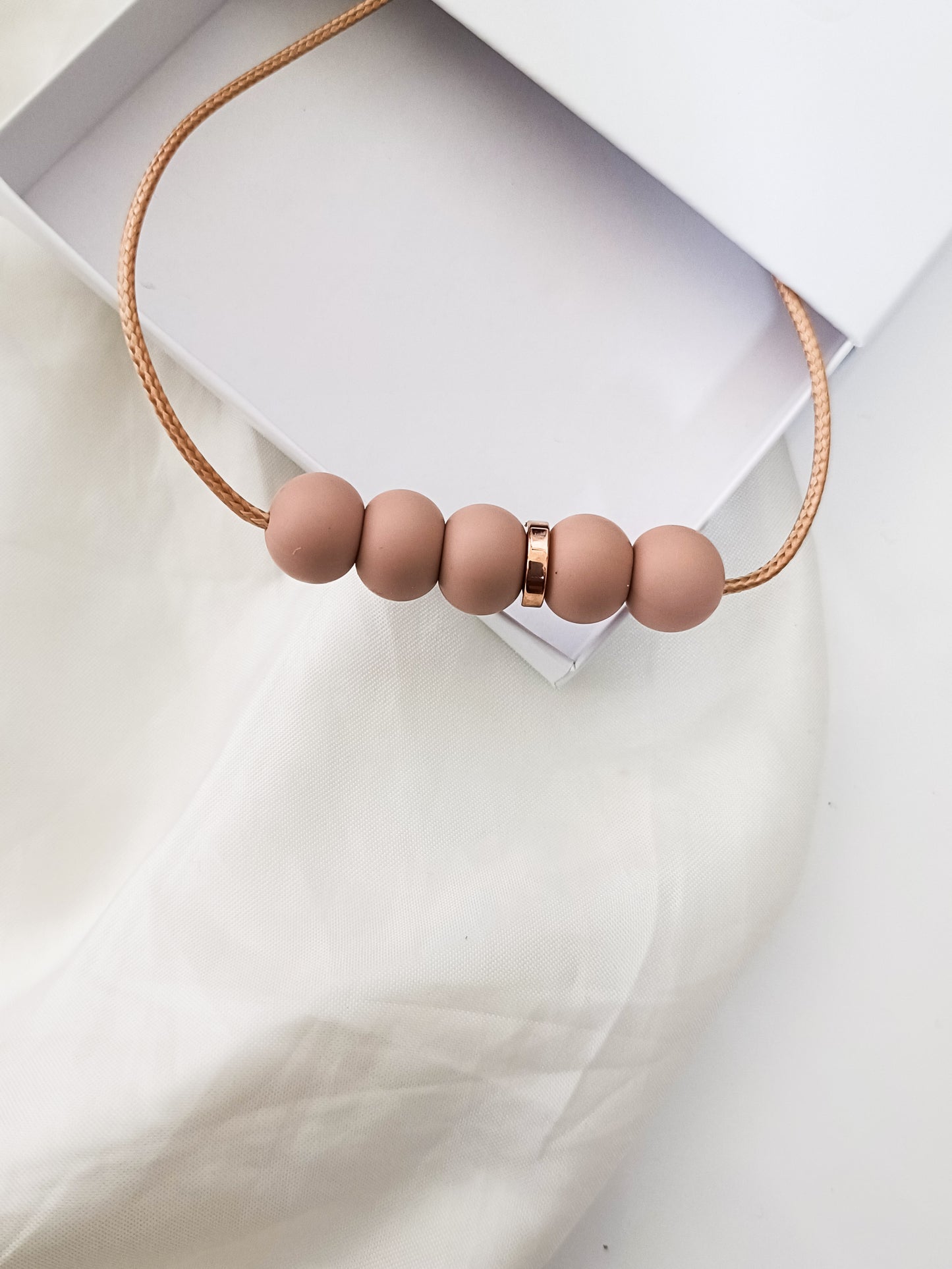 SIlicone Dusty Pastel Bar Necklace