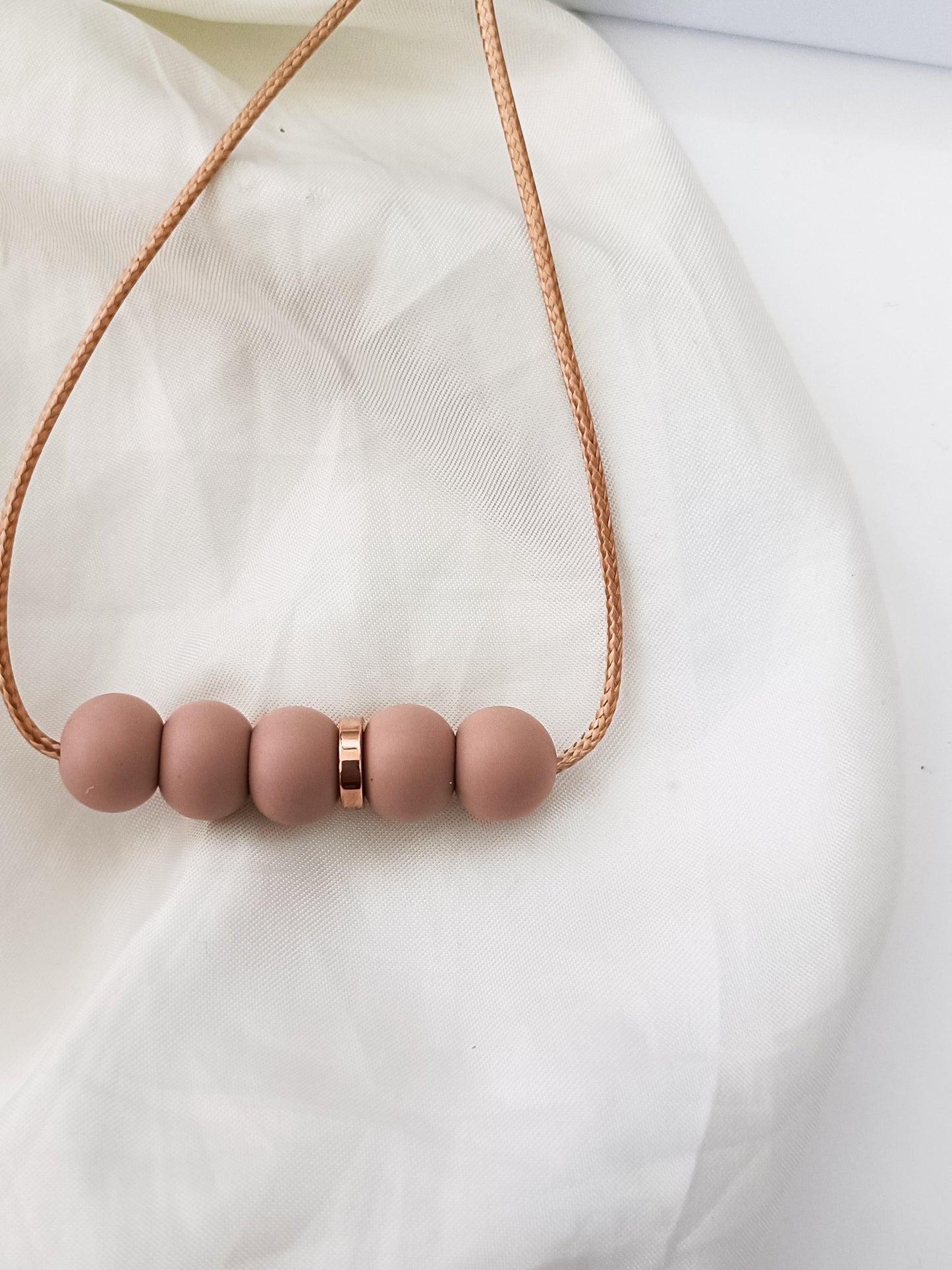 SIlicone Dusty Pastel Bar Necklace