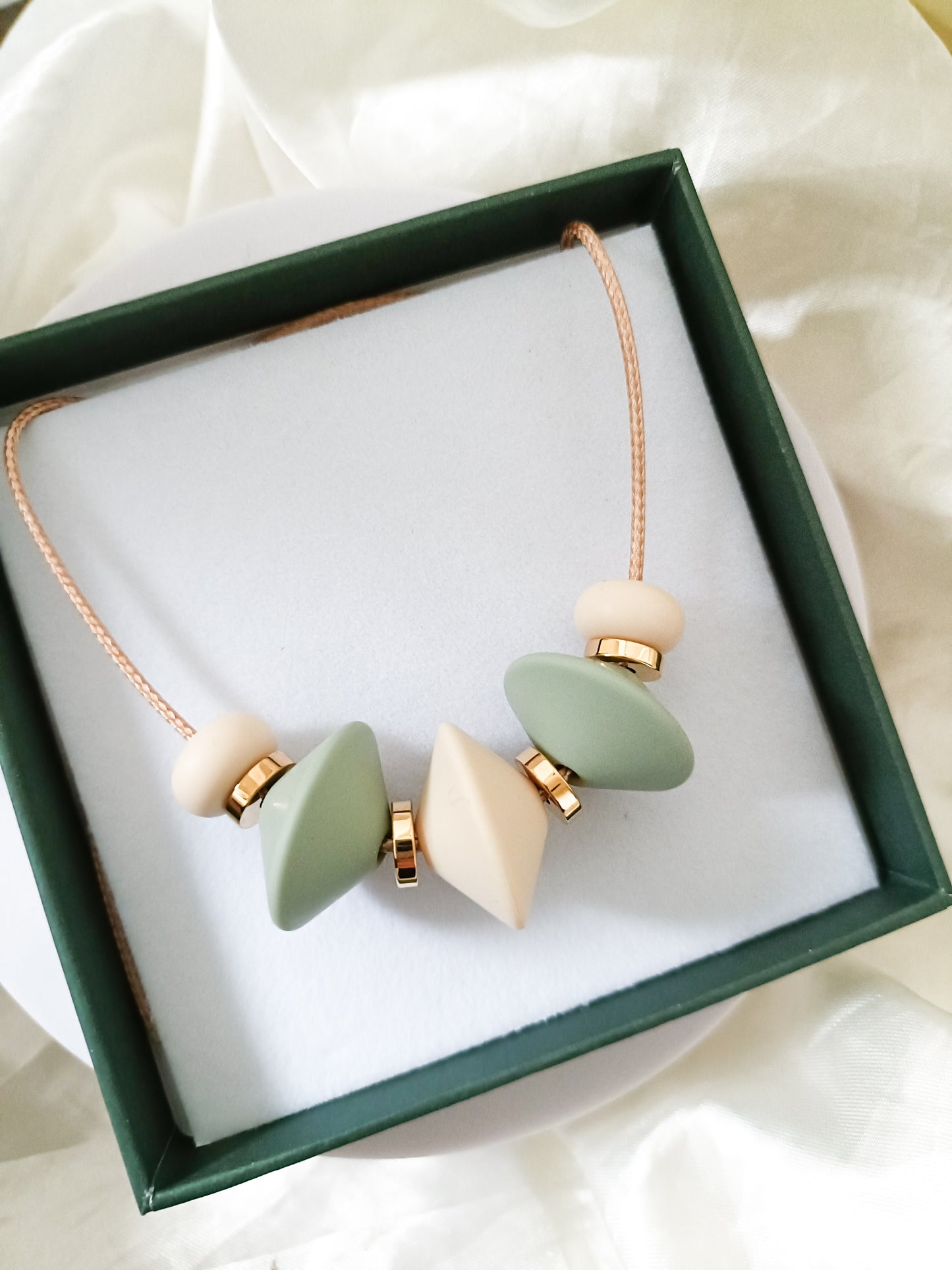 Sage & Cream Necklace