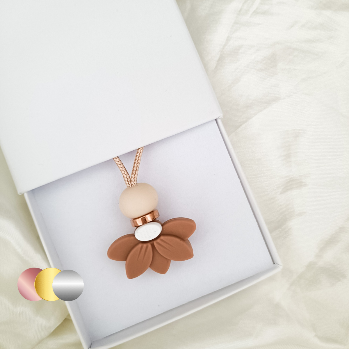 Dainty Half Lily Pendant