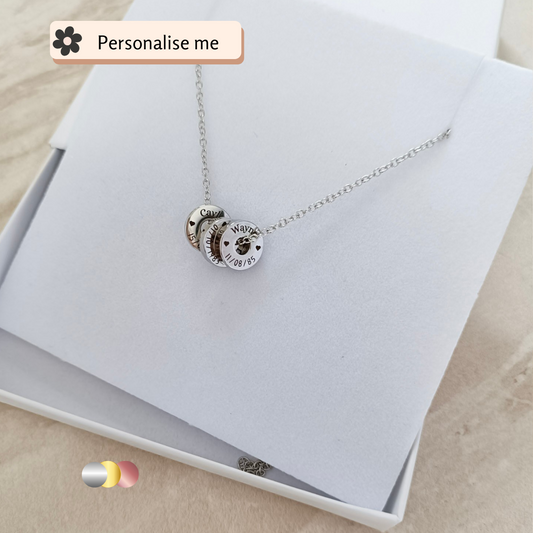 Silver Dainty Keepsake Memories Necklace