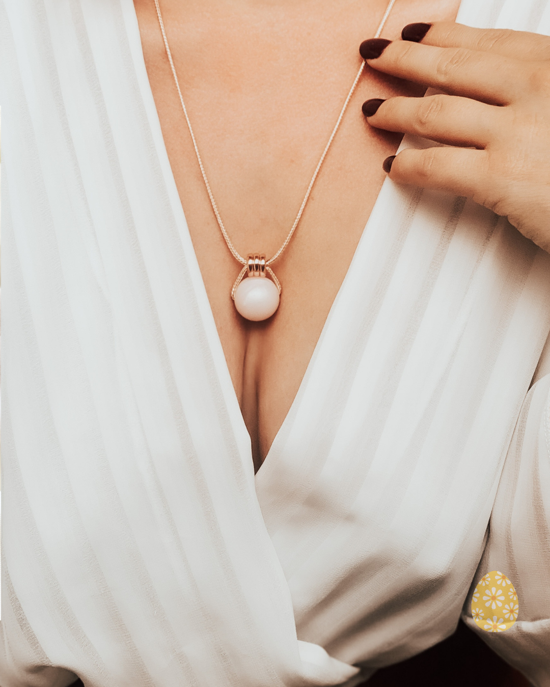 Rose pearl Pendant