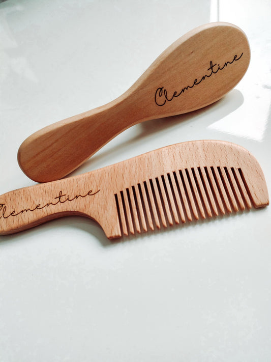 Baby Newborn brush and comb Set - Bennie blooms