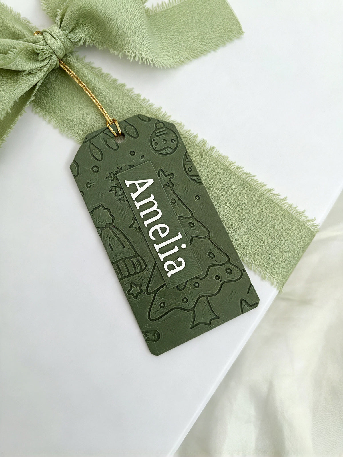 Reusable Personalised Gift wrapping tag