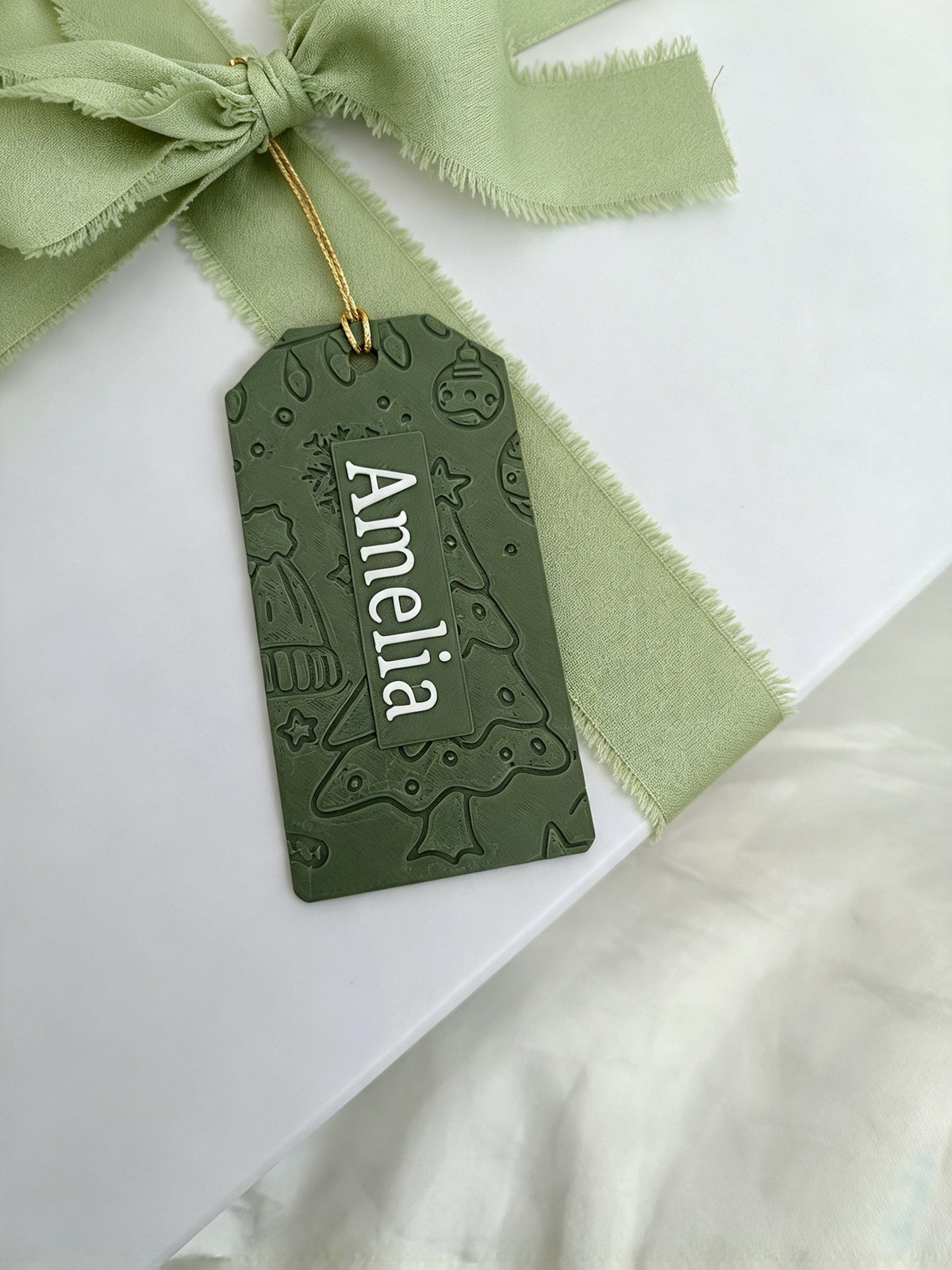 Reusable Personalised Gift wrapping tag