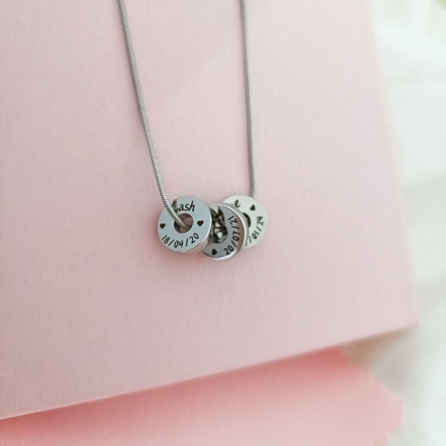 Silver Dainty Keepsake Memories Necklace