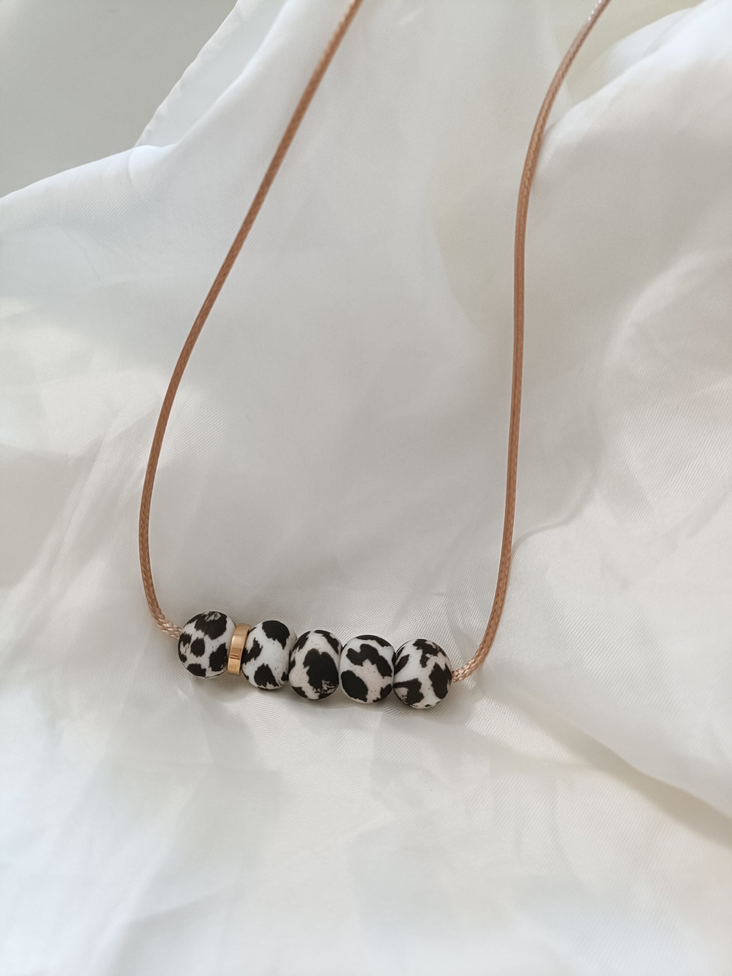 SIlicone Leopard Bar Necklace