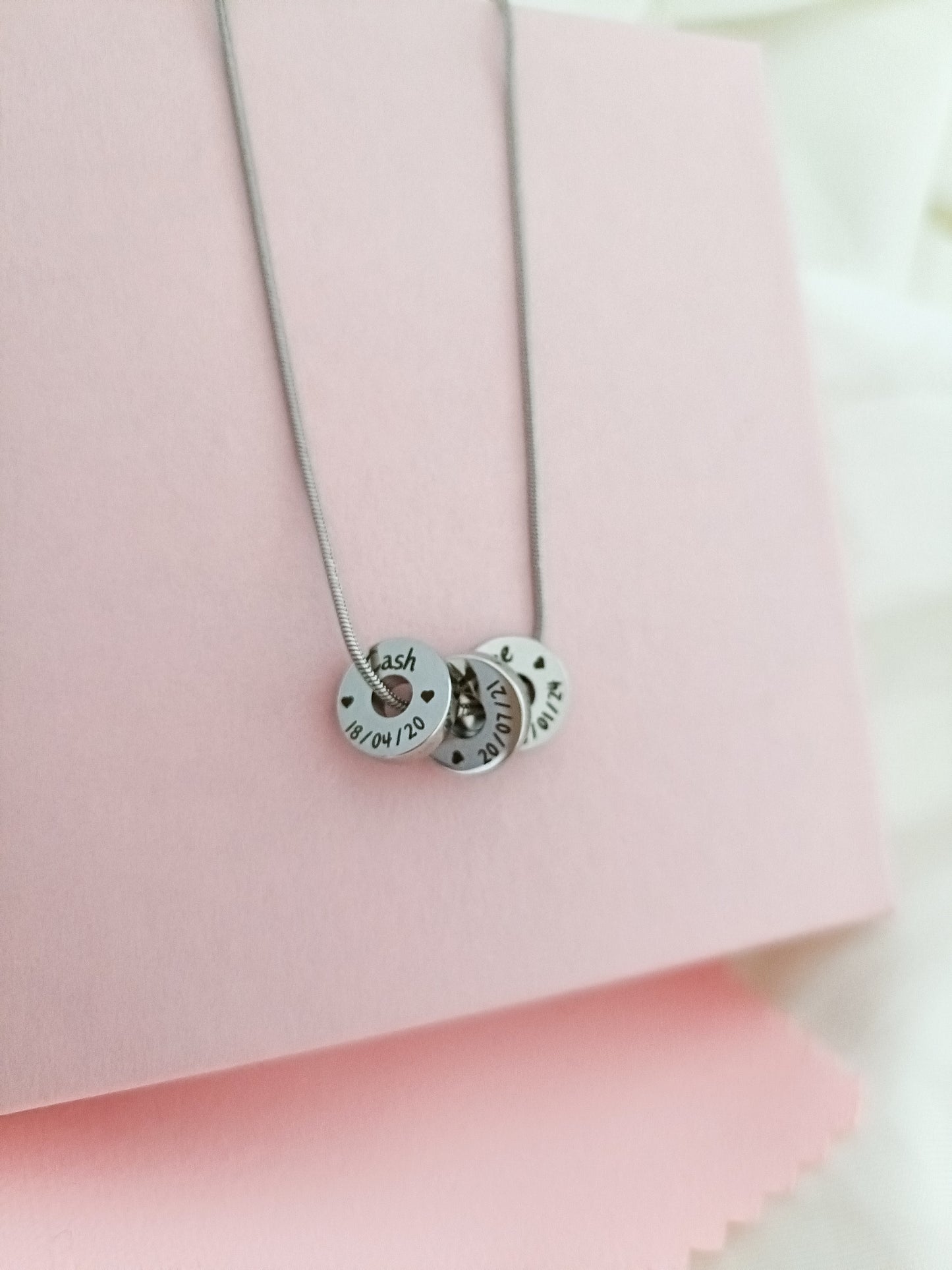 Silver Dainty Keepsake Memories Necklace