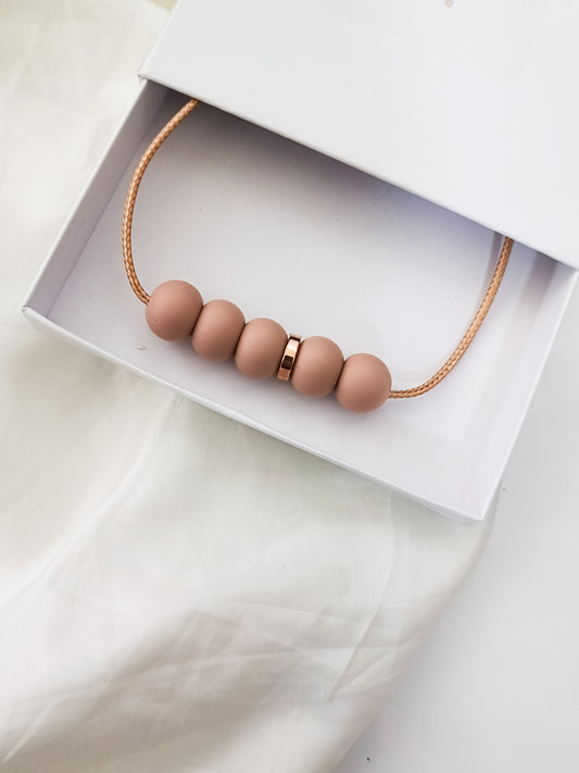 SIlicone Dusty Pastel Bar Necklace