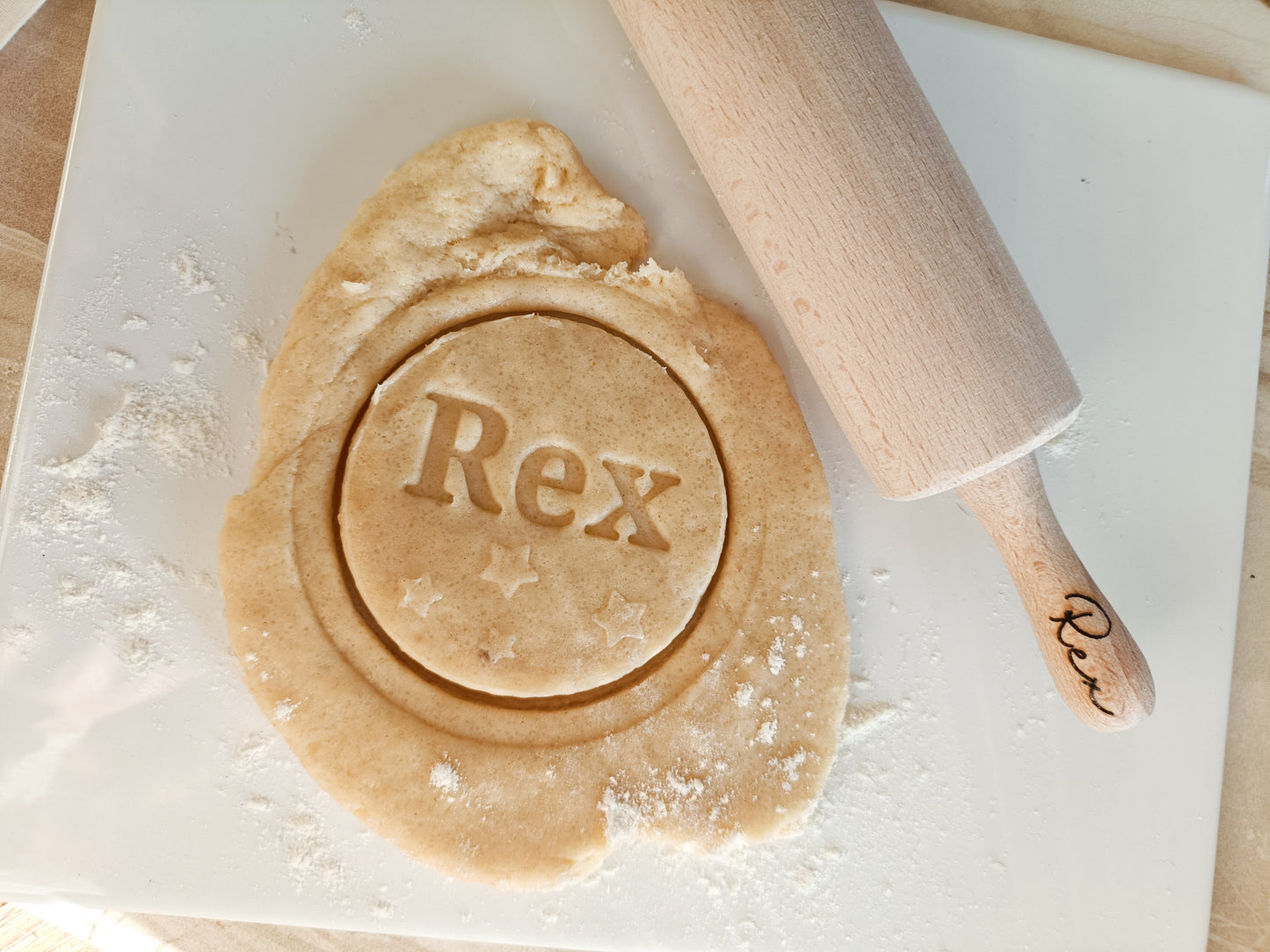 Personalised Christmas star baking set