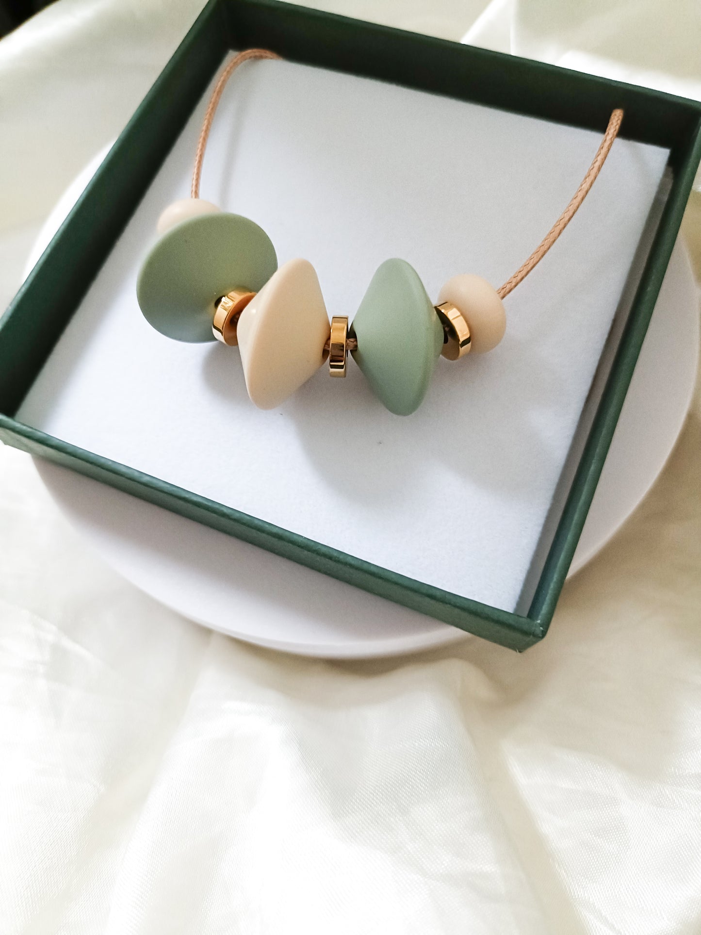Sage & Cream Necklace