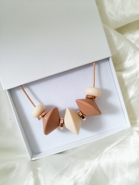 Coffee & Cream Necklace