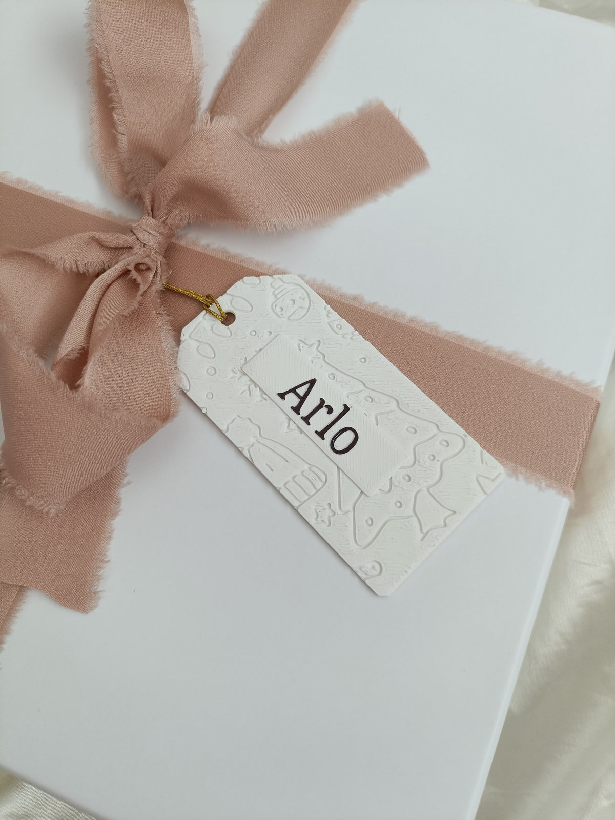 Reusable Personalised Gift wrapping tag