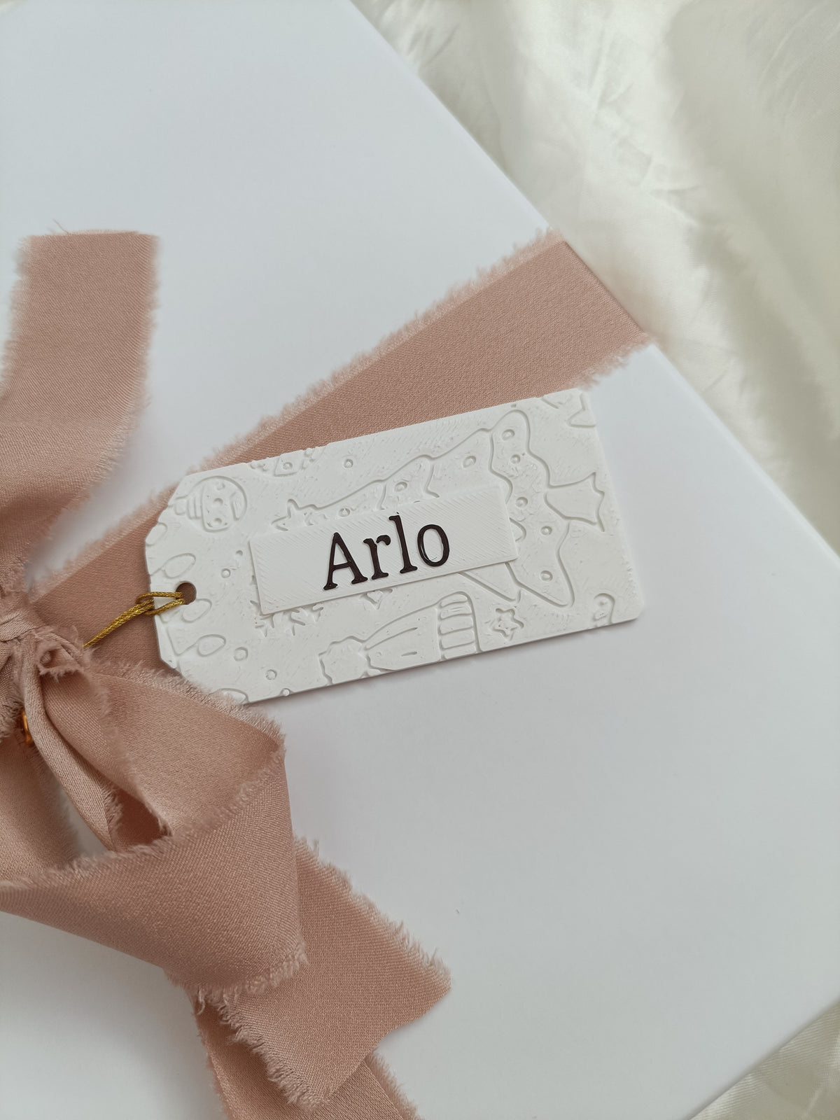 Reusable Personalised Gift wrapping tag