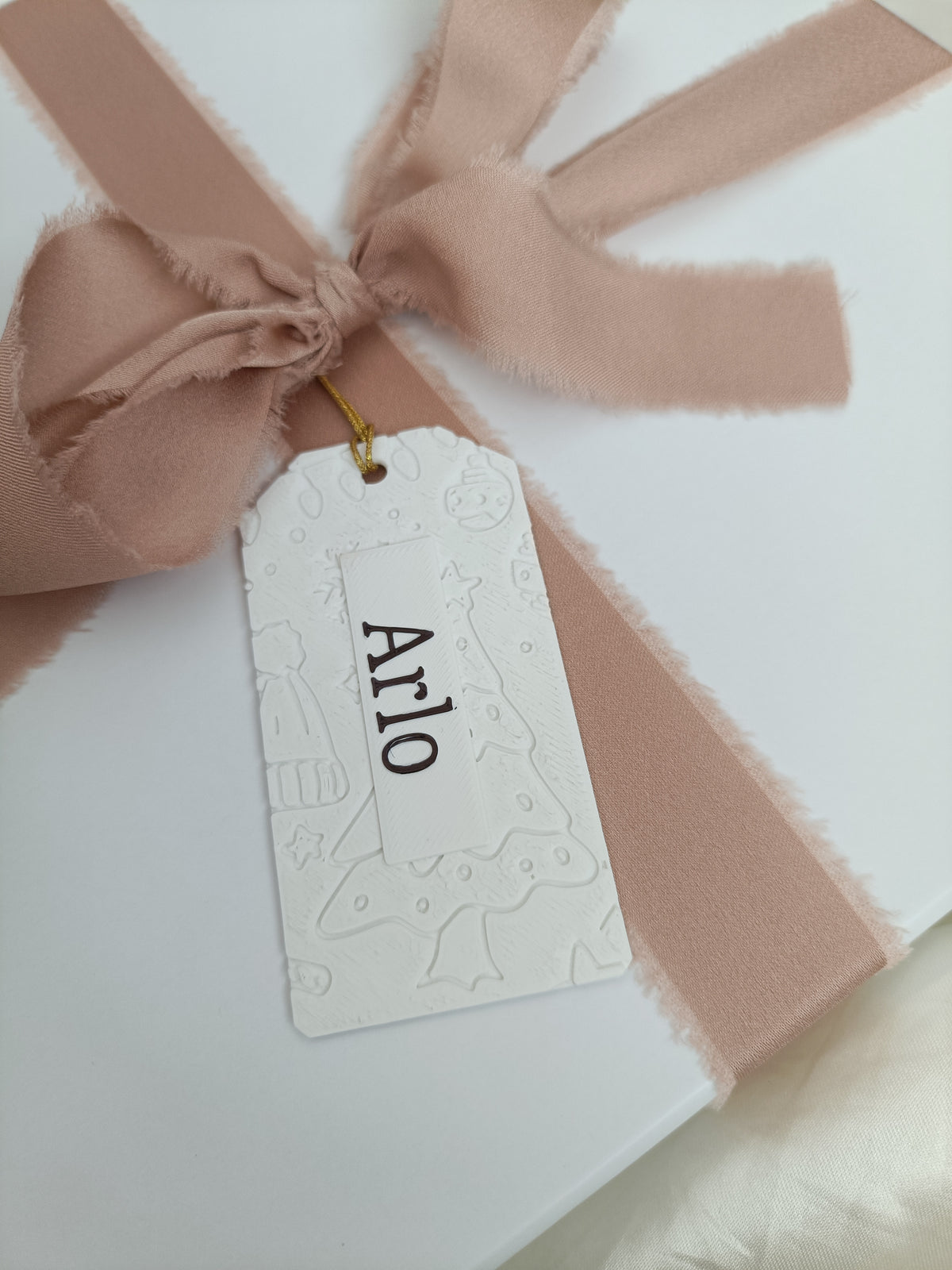 Reusable Personalised Gift wrapping tag
