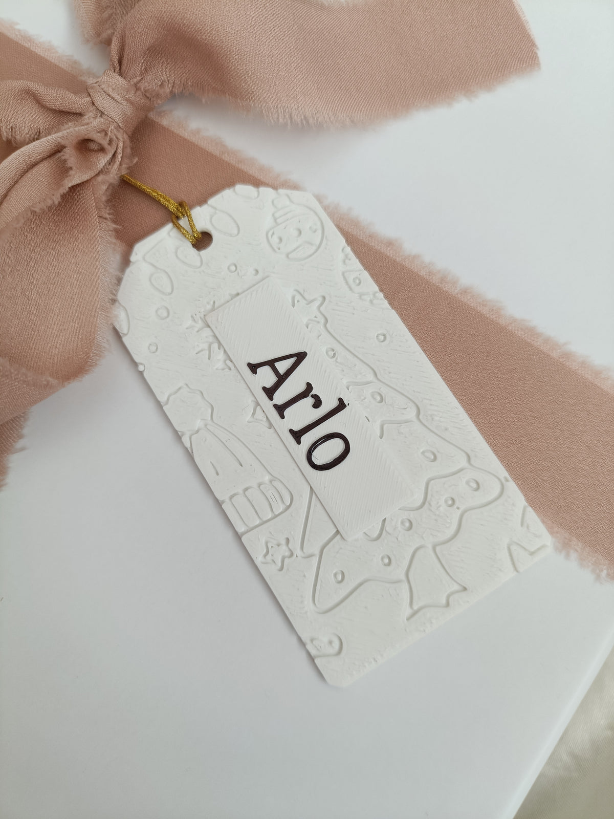 Reusable Personalised Gift wrapping tag