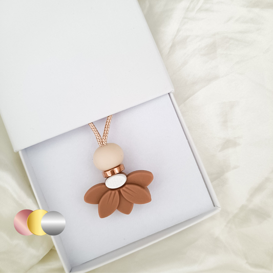 Dainty Half Lily Pendant