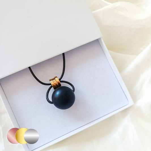 Black and Gold Silicone Nursing Pendant