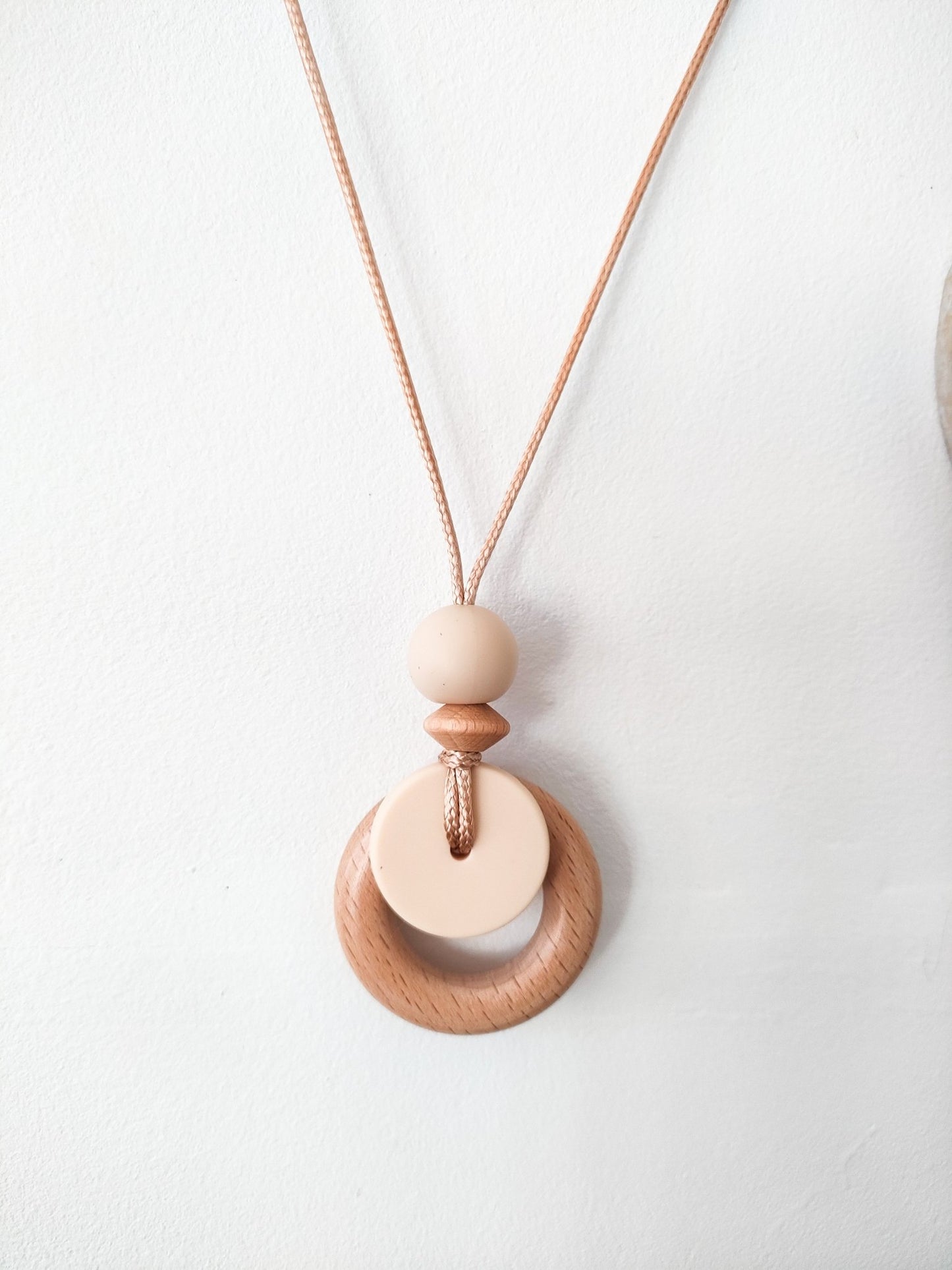Cream Pendant - Bennie Blooms Breastfeeding, Teething and Fiddle Jewellery at its finest.