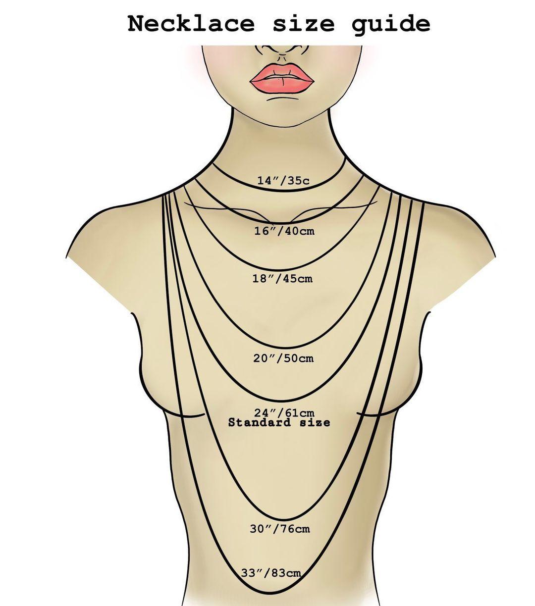 blossy size chart for leopard Oatmeal Pendant. Breastfeeding, Teething and Fiddle Jewellery at its finest.